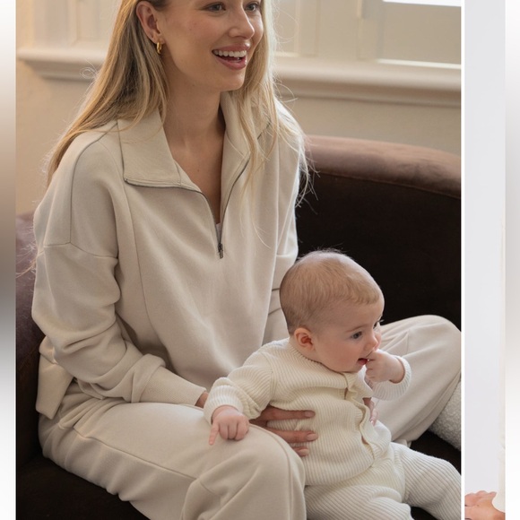 Ripe White Nursing & Maternity Sweater - Picture 1 of 4